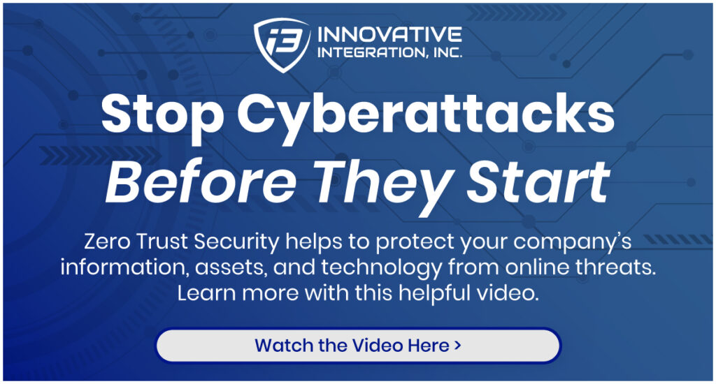 Stop cyberattacks before they start. Zero trust security helps to protect your company's information, assets, and technology from online threats. Learn more with this helpful video.